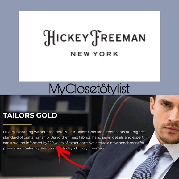 HICKEY FREEMAN Custom Tie 100%Silk NEW Embroidered - Picture 5 of 11